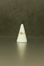 Turquoise Copper Ring • Protection & Voice – Size P