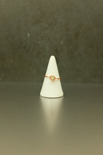 Quartz Druzy Copper Ring • Raw Light & Energy – Size S
