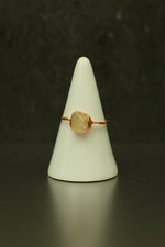 Flower Agate Copper Ring • Soft Growth & New Beginnings – Size S