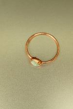 Lace Agate Copper Ring • Calm Clarity & Soft Structure – Size K