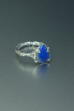 Lapis Lazuli Ring • Deep Blue Crystal – Size N