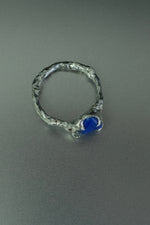 Lapis Lazuli Ring • Deep Blue Crystal – Size N