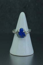 Lapis Lazuli Ring • Deep Blue Crystal – Size N