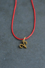 Horoscope Red String Necklace • Zodiac Sign Protection & Good Luck Amulet