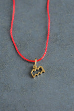 Horoscope Red String Necklace • Zodiac Sign Protection & Good Luck Amulet