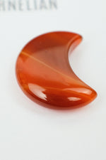 Carnelian Crescent Moon Crystal • Vitality, Confidence & Grounding