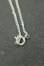 Silver Amethyst Hexagonal Necklace