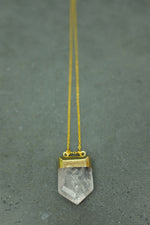 Gold Quartz Necklace