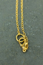 Gold Strawberry Quartz Necklace