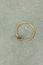 Black Tourmaline Ring - Size N 1/2