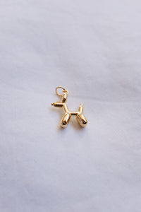 Gold Balloon Dog Charm