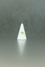 Peridot Silver Ring - Size T