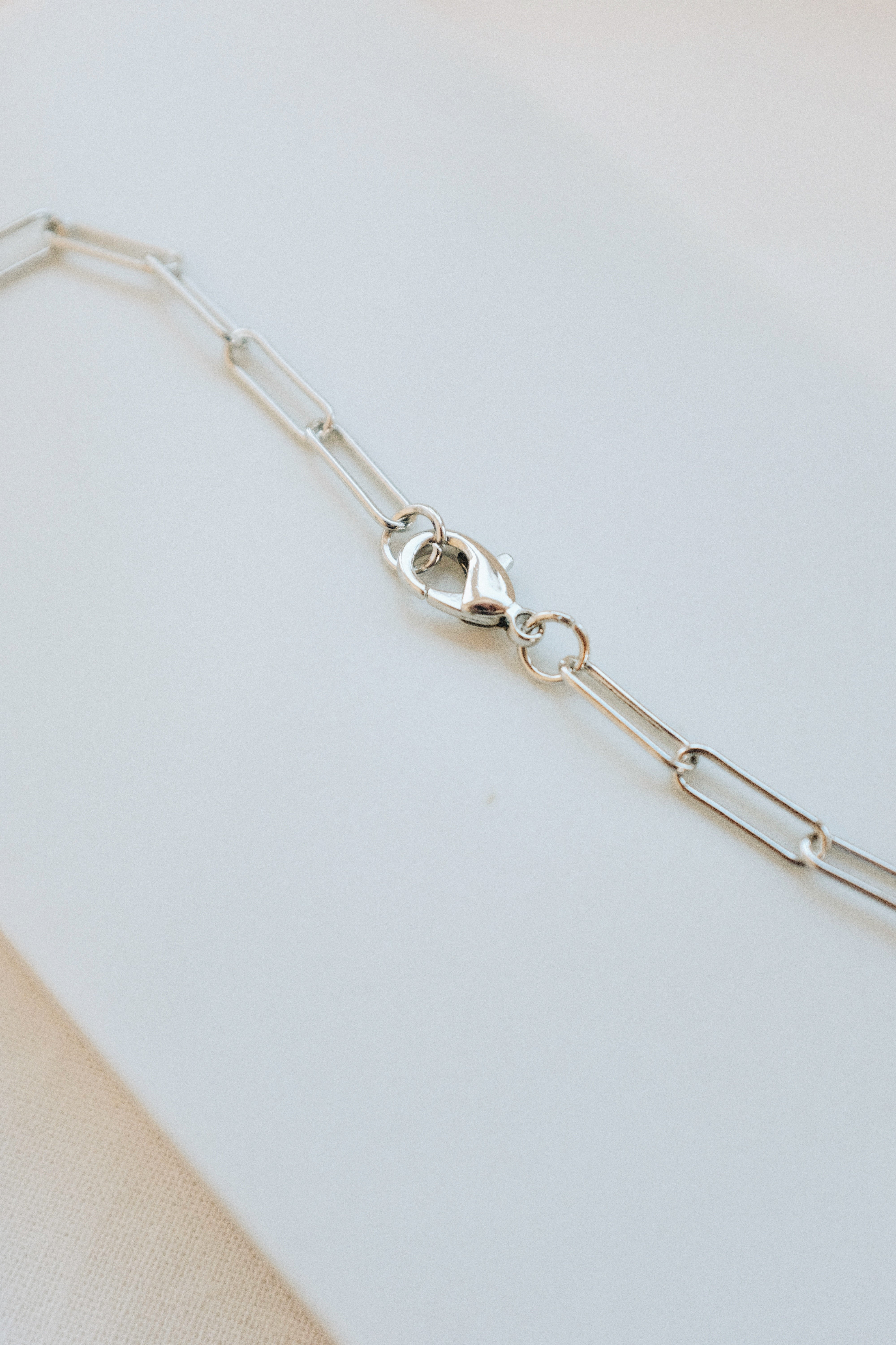 Silver Paperclip Necklace