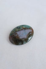 Natural moss agate thumb stone for emotional stability