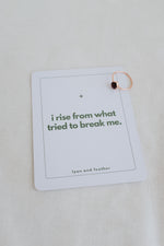 The Flame — Garnet Copper Ring