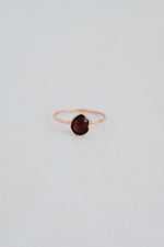 The Flame — Garnet Copper Ring