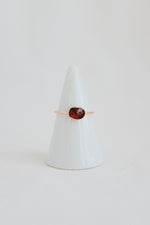 The Flame — Garnet Copper Ring
