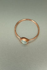 Pearl Copper Ring • Freshwater Pearl on Sculpted Copper Band – Size P