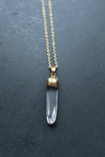 Gold Quartz Necklace