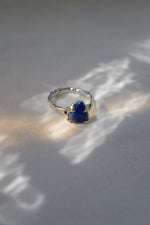 Lapis Lazuli Ring • Deep Blue Crystal – Size N
