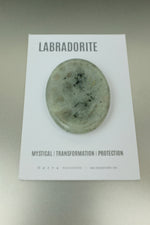 Labradorite Thumb Stone • Transformation, Intuition & Stress Relief Crystal
