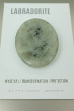 Labradorite Thumb Stone • Transformation, Intuition & Stress Relief Crystal