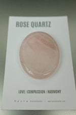 Rose Quartz Thumb Stone • Self‑Love, Emotional Healing & Anxiety Relief Crystal