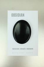 Obsidian Thumb Stone • Protection, Grounding & Stress Relief Crystal