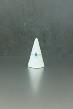 Turquoise Silver Ring - Size S
