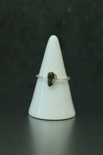 Rutilated Quartz Silver Ring - Size R