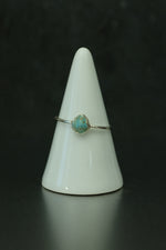 Turquoise Silver Ring - Size R