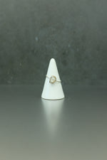 Quartz Druzy Silver Ring - Size R 1/2