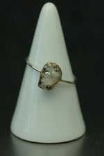 Quartz Druzy Silver Ring - Size R 1/2