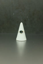 Abalone Shell Silver Ring - Size Q 1/2