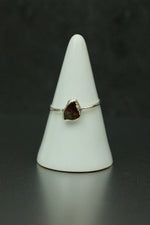 Tigers Eye Silver Ring - Size Q 1/2