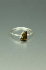 Tigers Eye Silver Ring - Size P 1/2