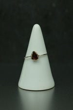 Tigers Eye Silver Ring - Size P