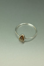 Tigers Eye Silver Ring - Size P