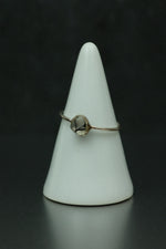 Rutilated Quartz Silver Ring - Size P 1/2