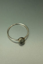 Rutilated Quartz Silver Ring - Size P 1/2