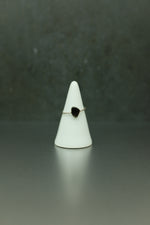 Smokey Quartz Silver Ring - Size N 1/2