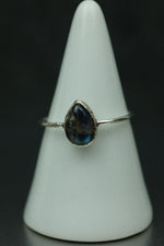 Labradorite Silver Ring - Size O 1/2