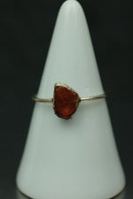 Carnelian Silver Ring - Size P