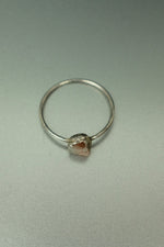 Carnelian Silver Ring - Size N 1/2