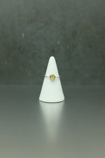 Citrine Silver Ring - Size N