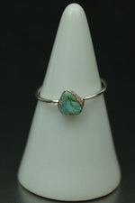 Turquoise Silver Ring - Size N
