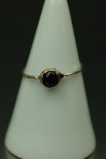 Amethyst Silver Ring - Size N