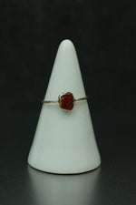 Carnelian Silver Ring - Size N 1/2