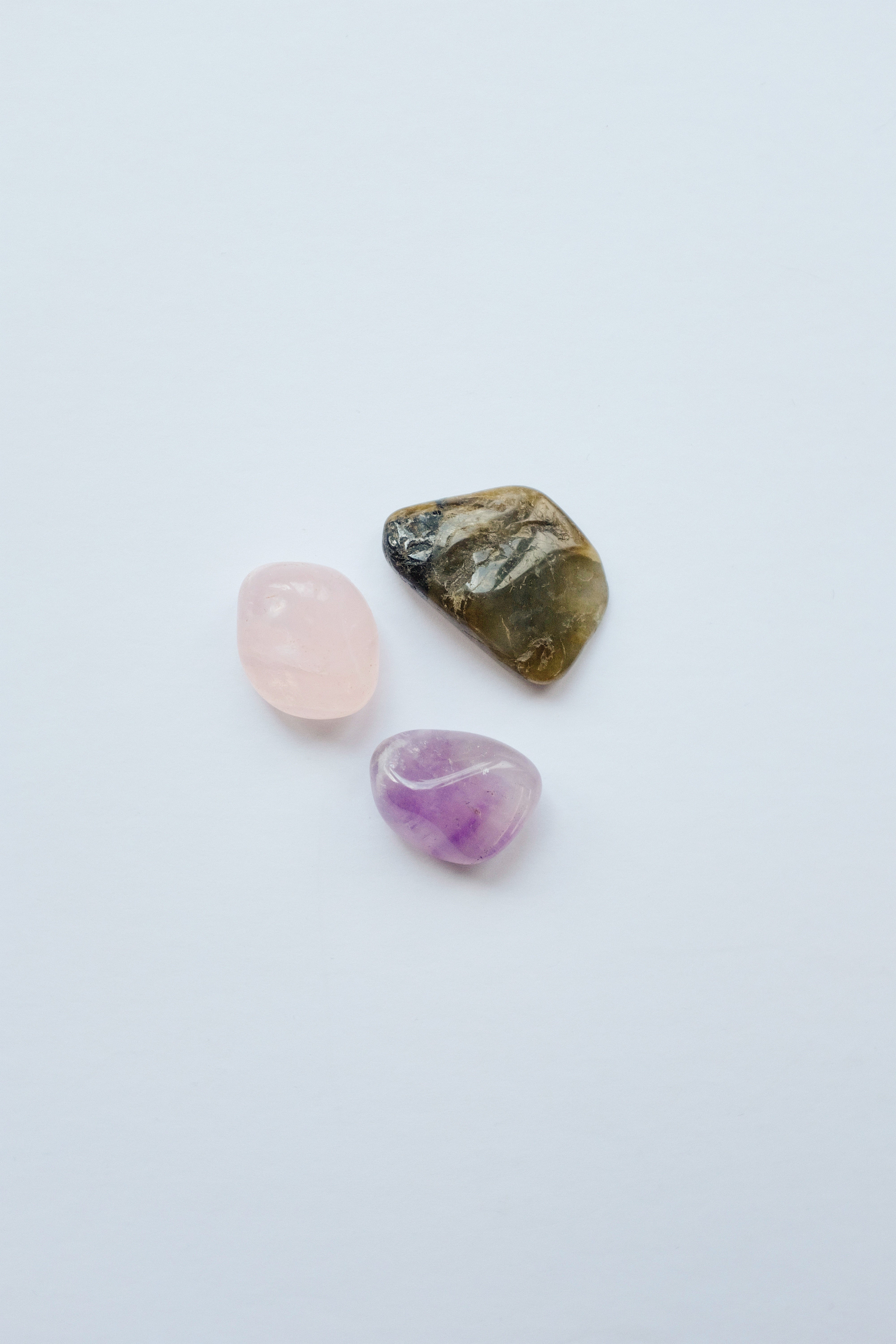 Packet of crystals for anxiety, containing soothing stones to help reduce stress and promote a sense of calm.