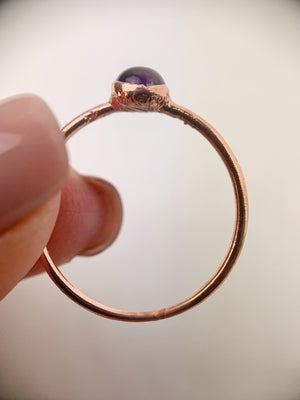 Round Amethyst Ring